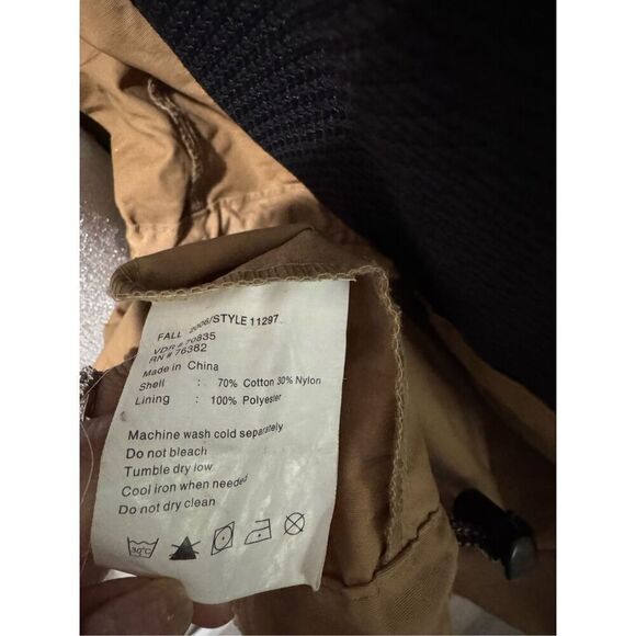 Timberlan tan windbreaker rain jacket XXL - Picture 6 of 13